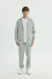 Polerón Hombre Regular Gris Melange