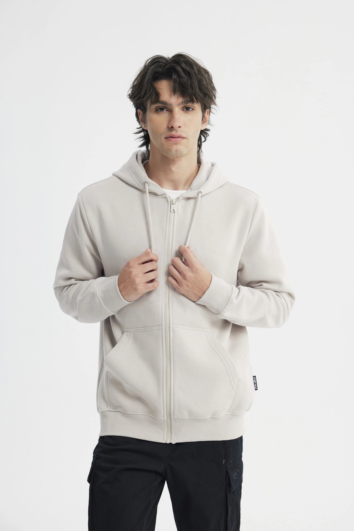Polerón Hombre Regular Beige Oscuro