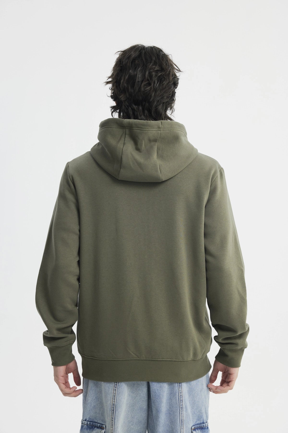 Polerón Regular Hombre Verde Militar