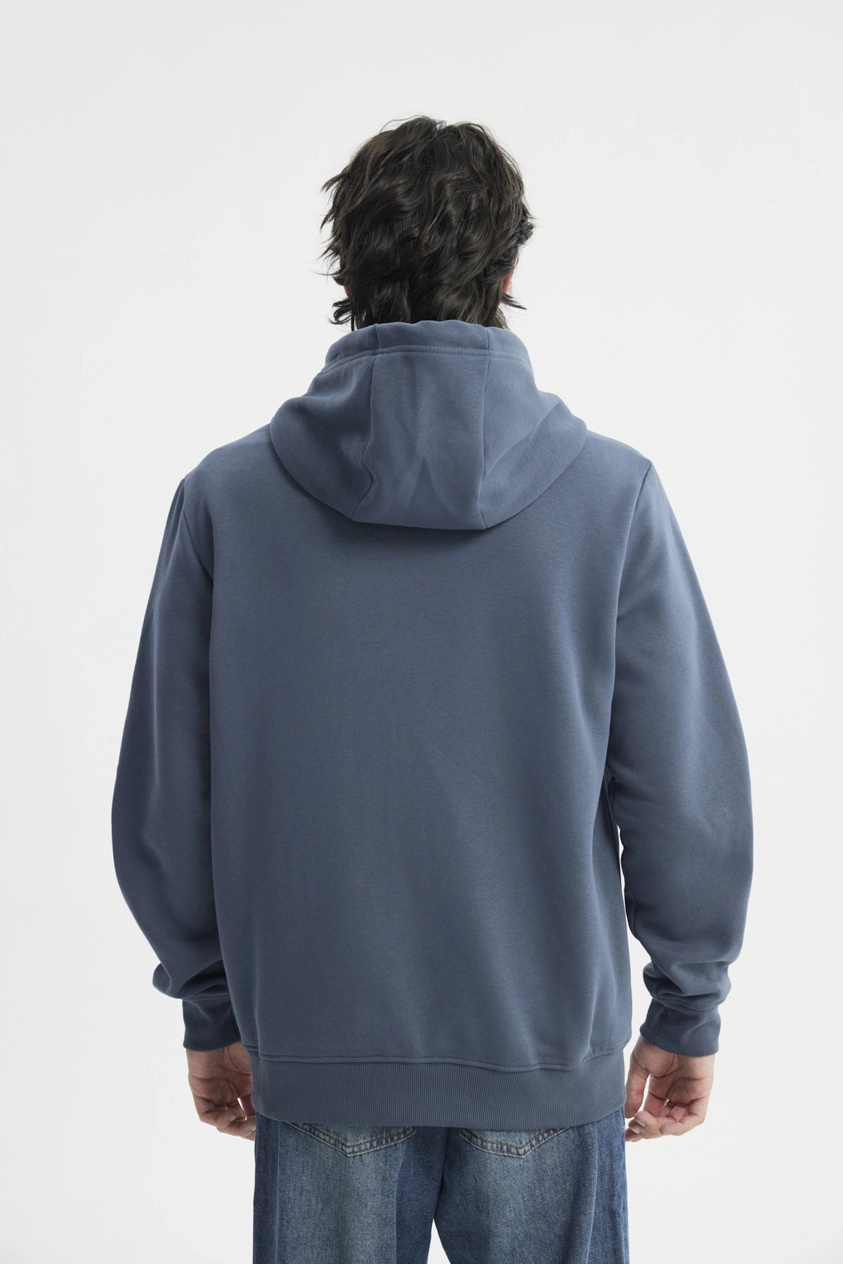 Polerón Regular Hombre Azul Piedra