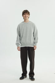 Polerón Hombre Regular Gris Melange