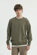 Polerón Hombre Regular Verde Militar