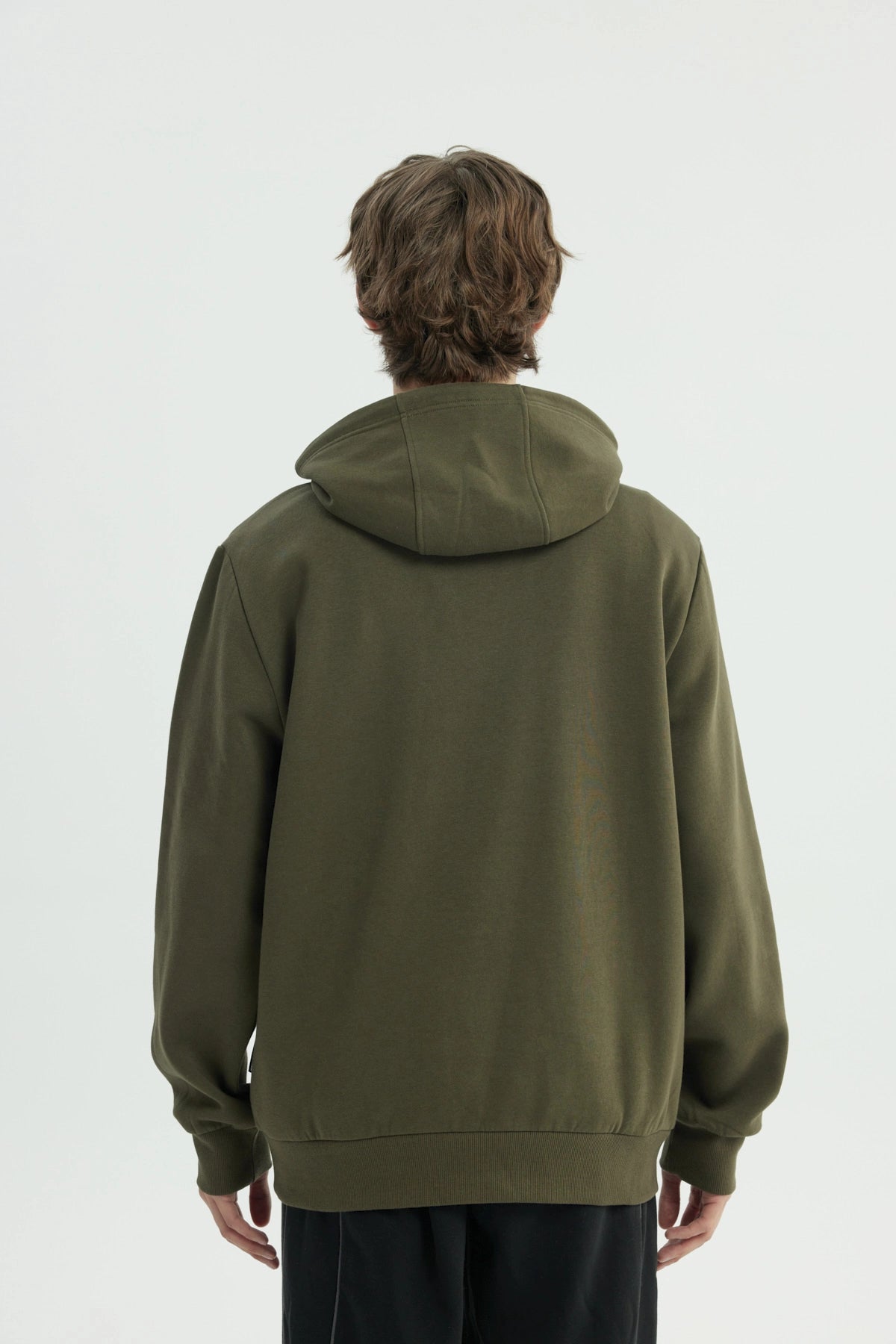 Polerón Hombre Regular Verde Militar