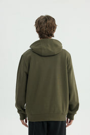 Polerón Hombre Regular Verde Militar