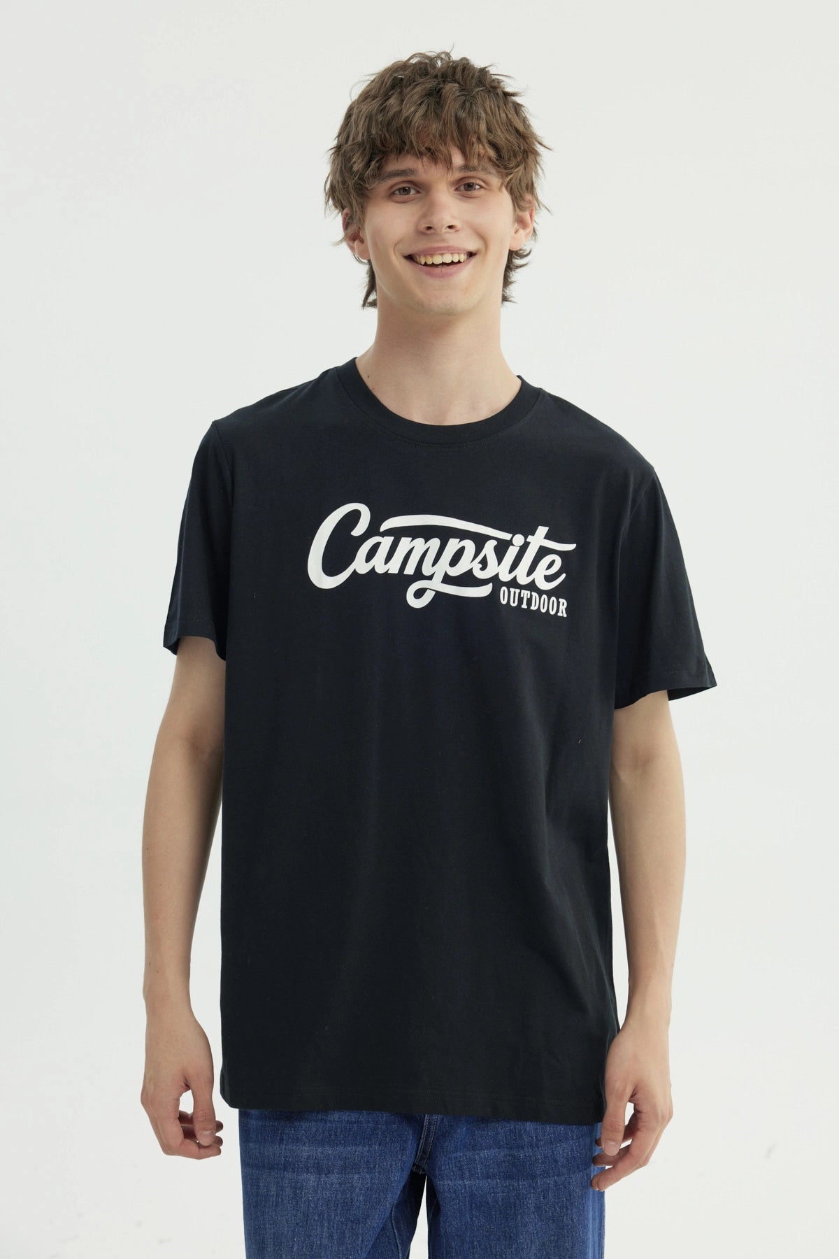 Polera Hombre Regular Negro