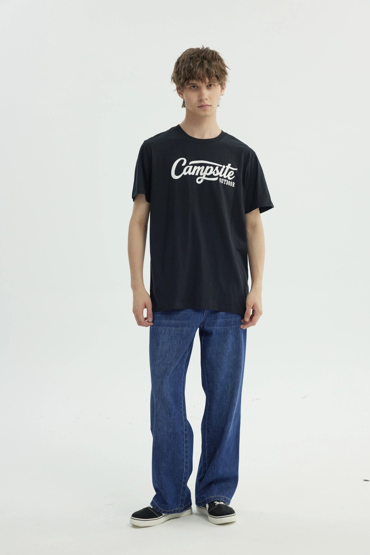 Polera Hombre Regular Negro
