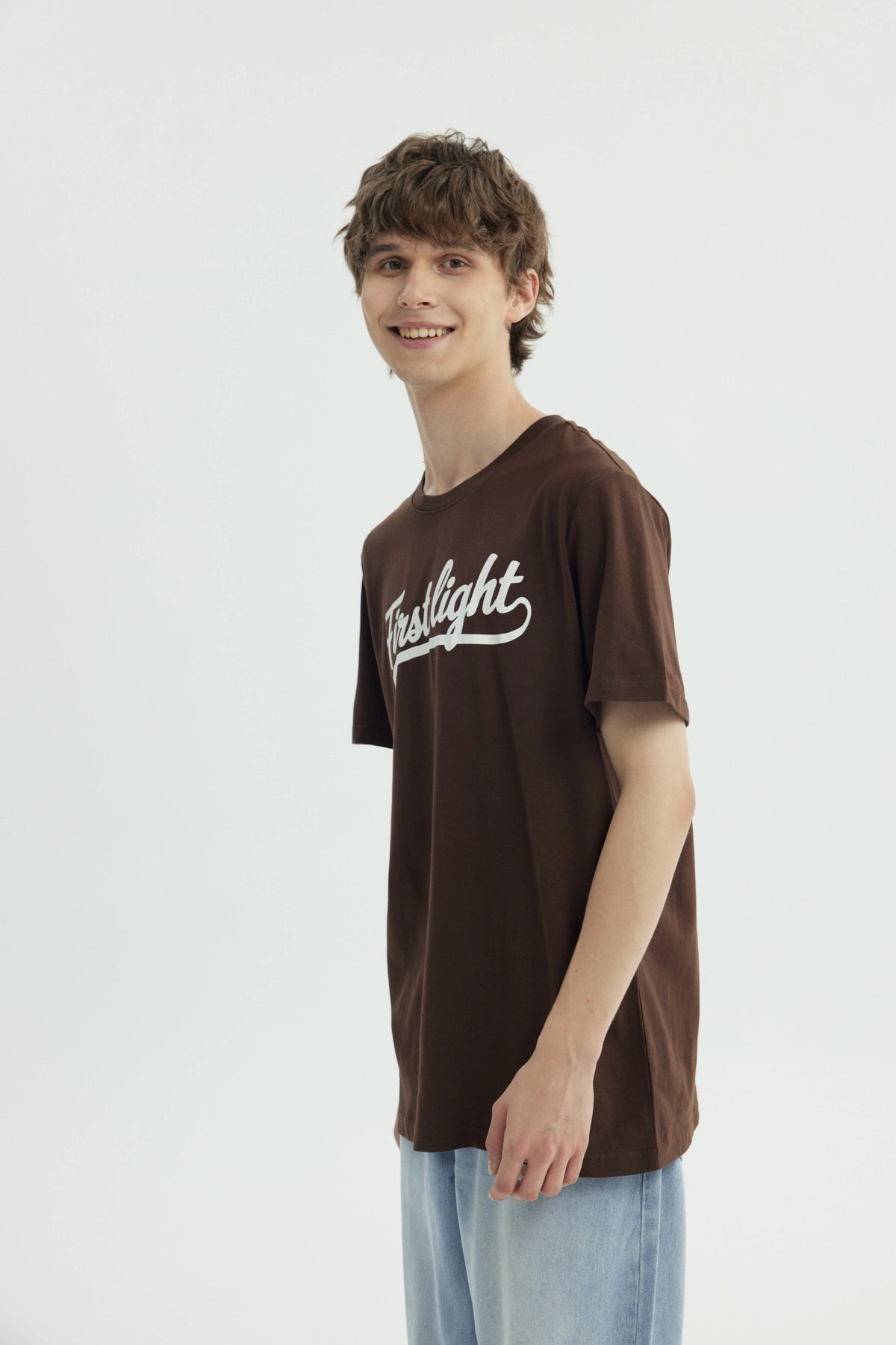 Polera Hombre Regular Marron