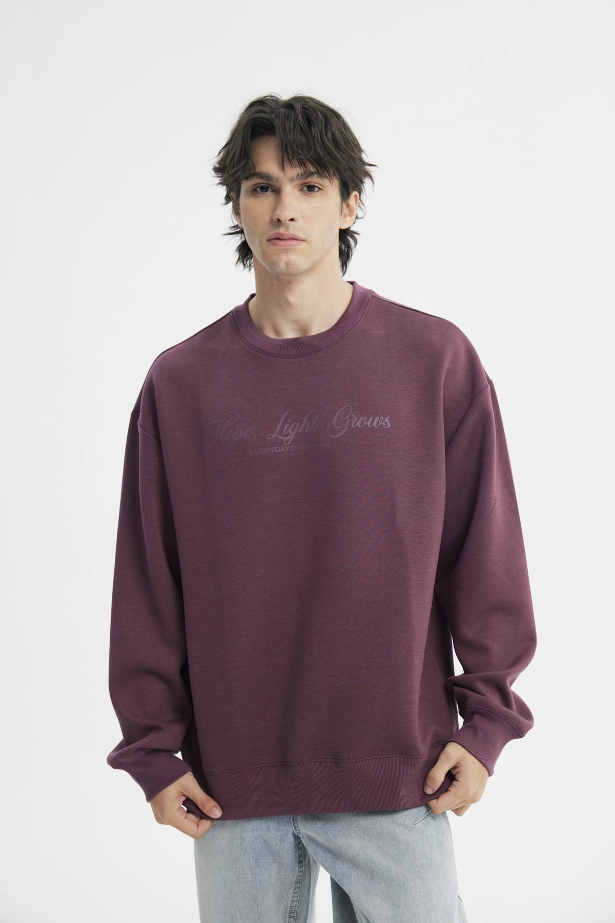 Polerón Hombre Clásico Morado