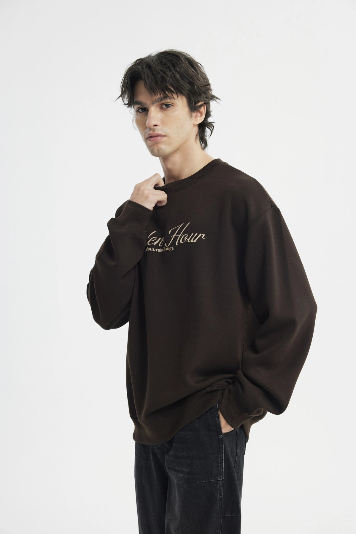 Polerón Hombre Clásico Marron