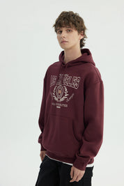 Polerón Hombre Oversize Burdeo