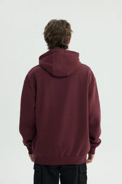 Polerón Hombre Oversize Burdeo