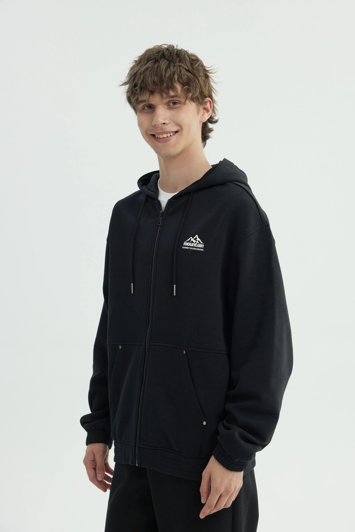 Polerón Hombre Oversize Negro