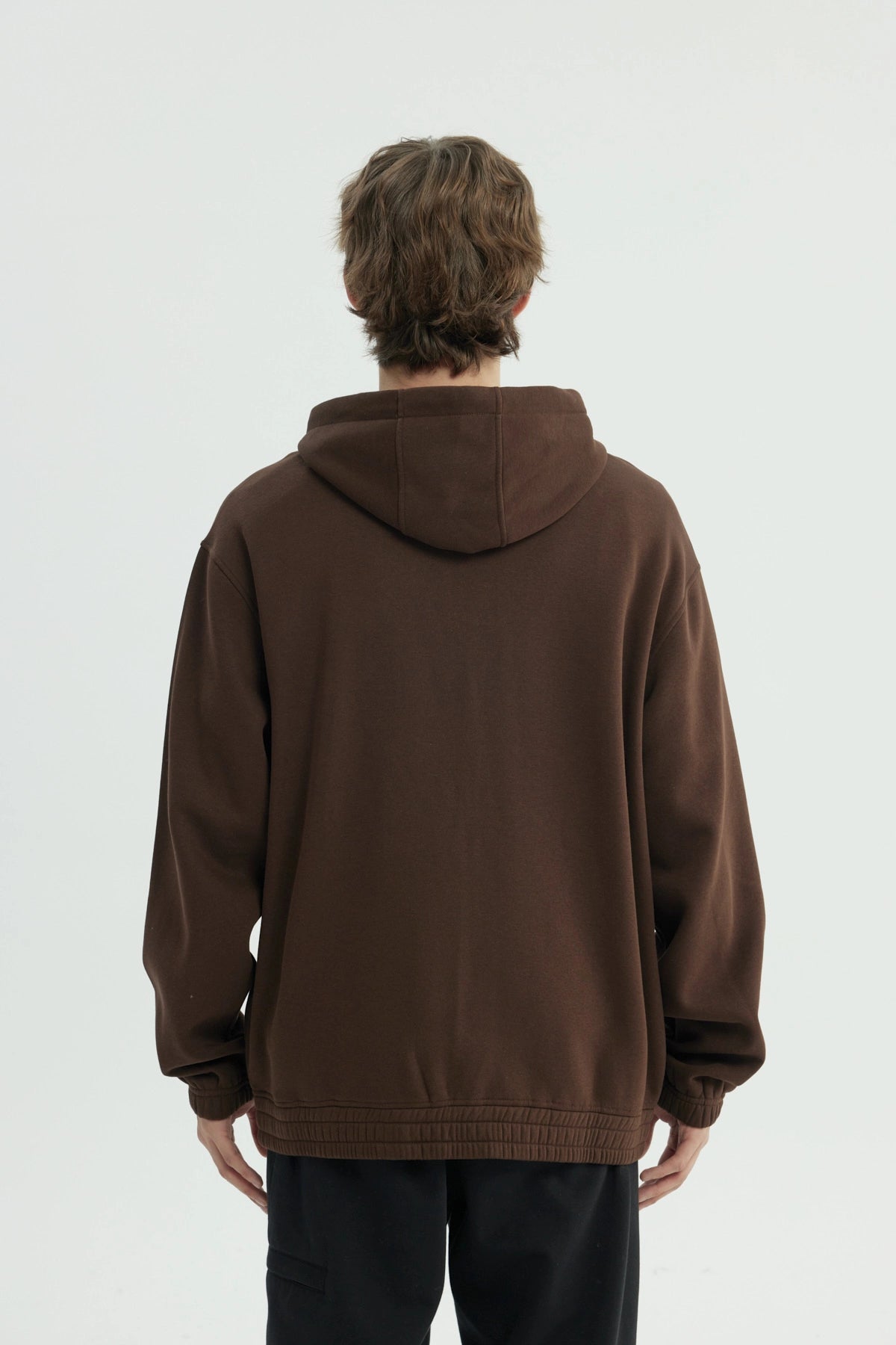 Polerón Hombre Oversize Marron