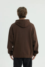 Polerón Hombre Oversize Marron