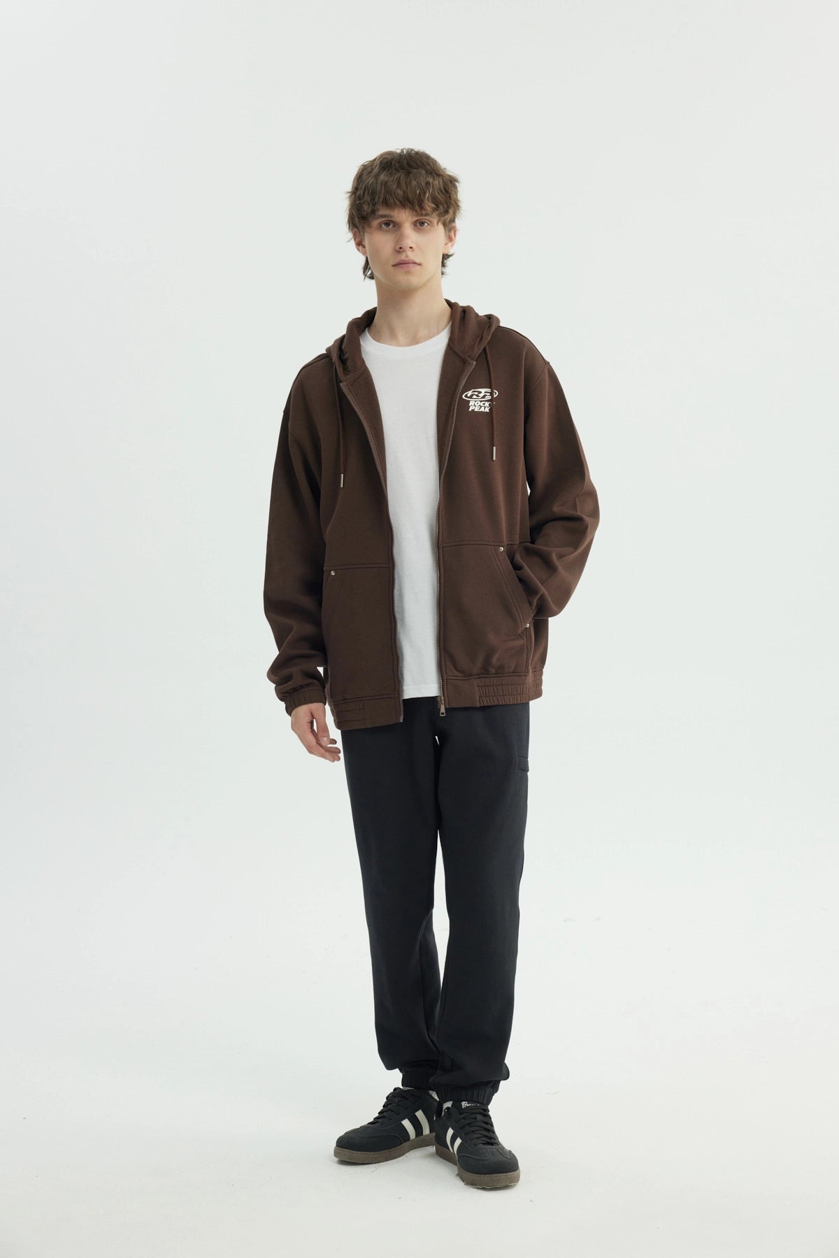 Polerón Hombre Oversize Marron