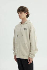 Polerón Hombre Oversize Beige Oscuro
