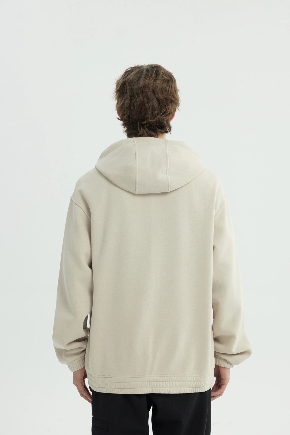 Polerón Hombre Oversize Beige Oscuro