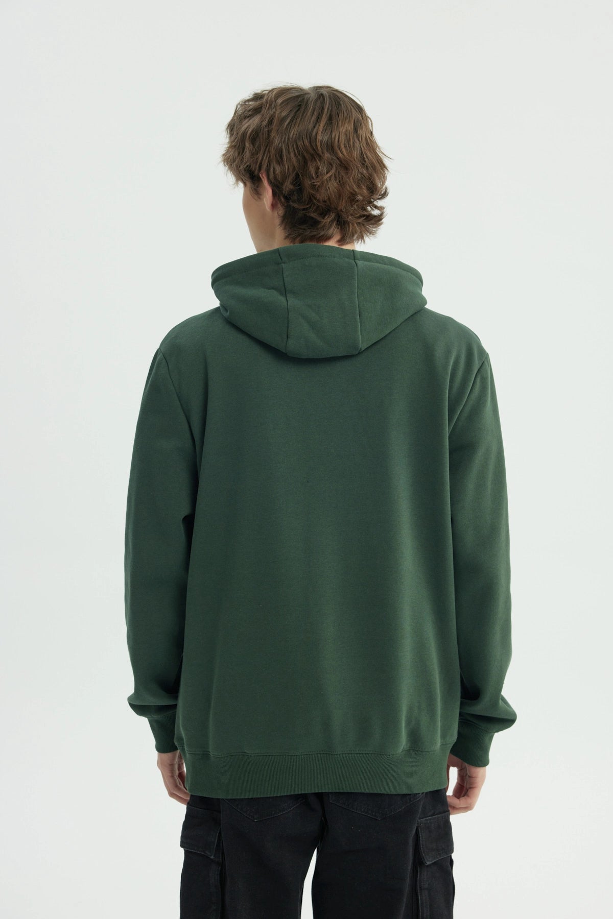 Polerón Hombre Regular Verde Oscuro