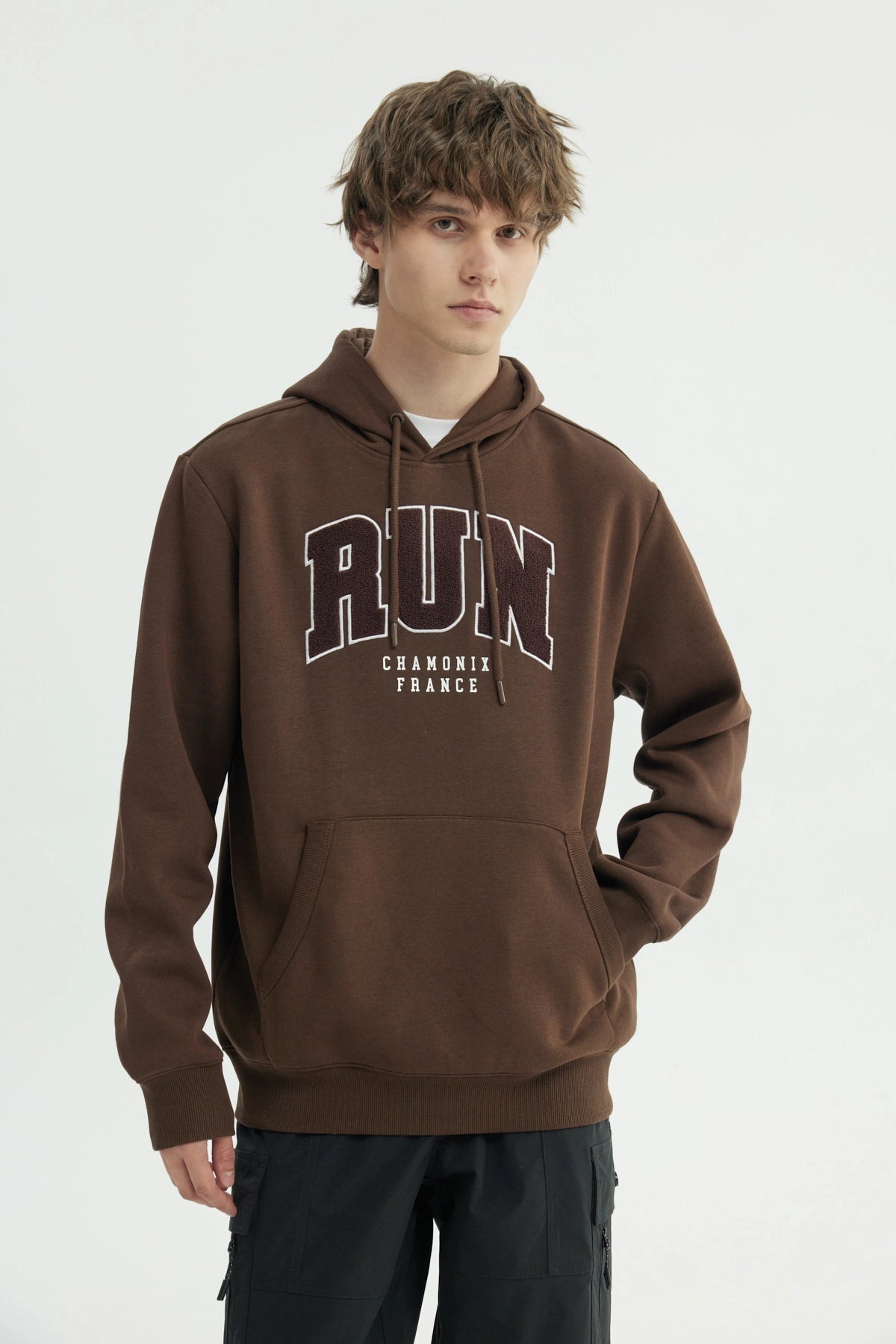 Polerón Hombre Regular Marron