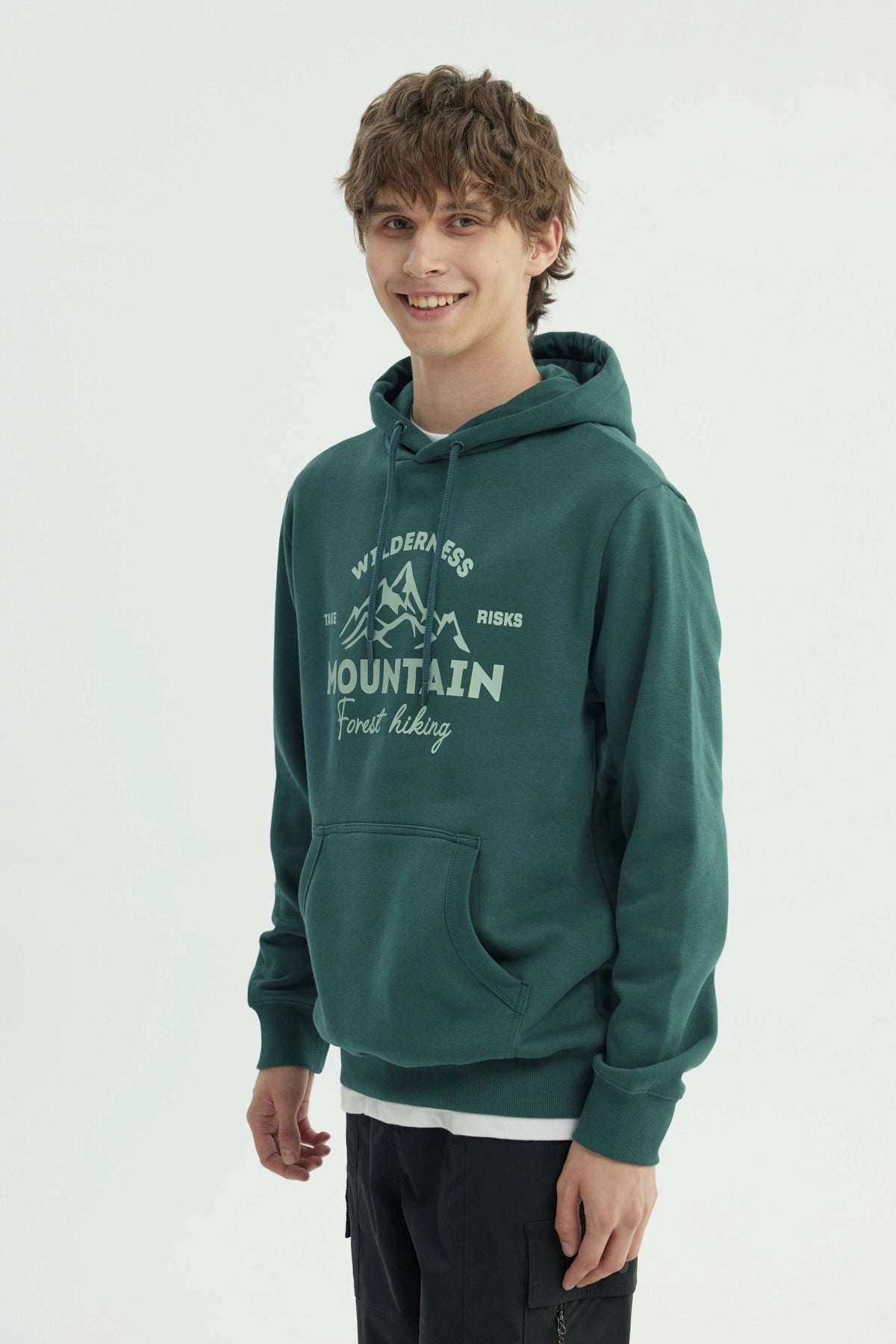 Polerón Hombre Regular Verde