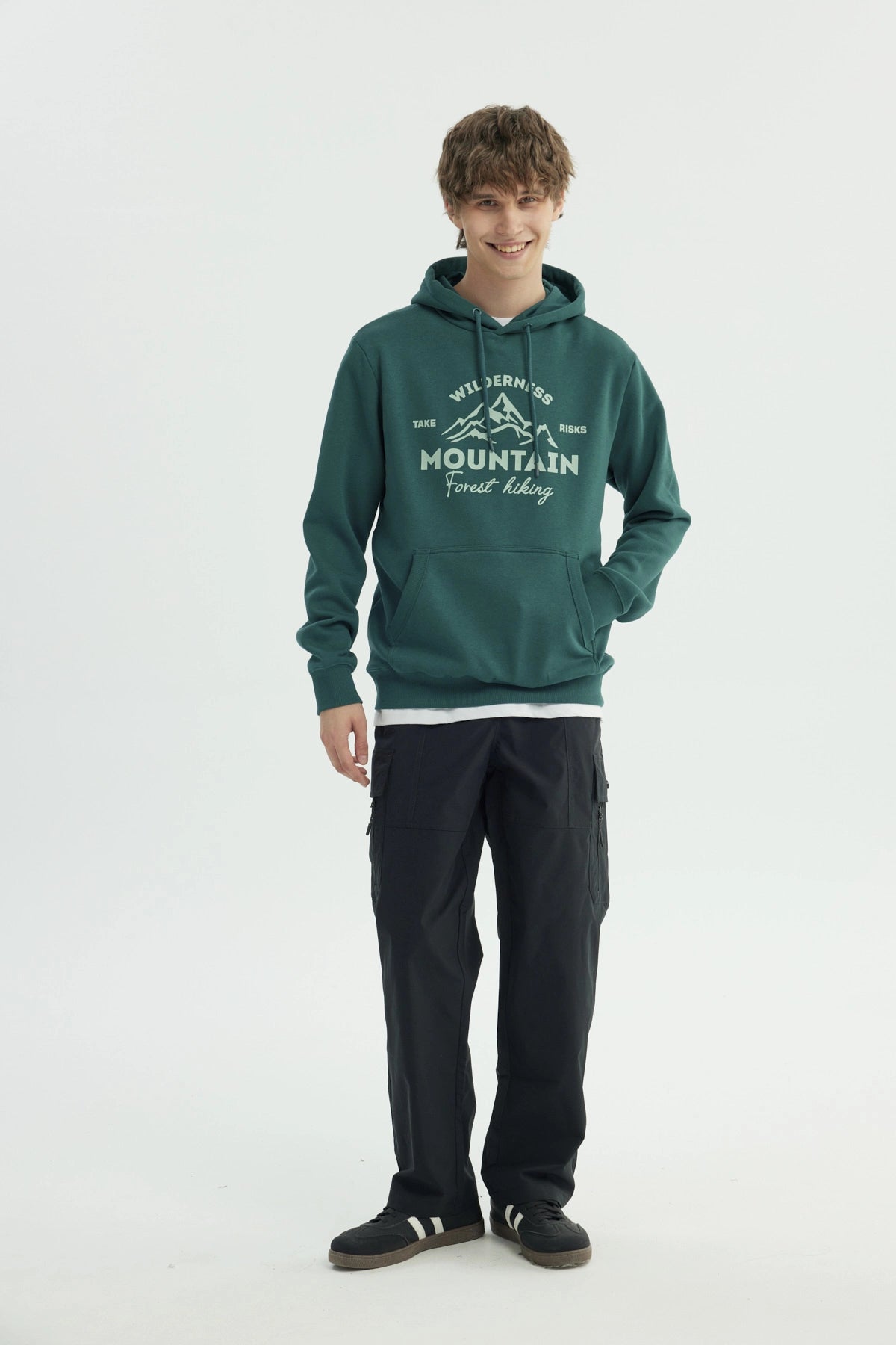 Polerón Hombre Regular Verde