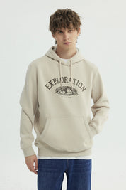 Polerón Hombre Regular Beige Oscuro