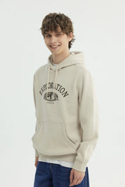Polerón Hombre Regular Beige Oscuro