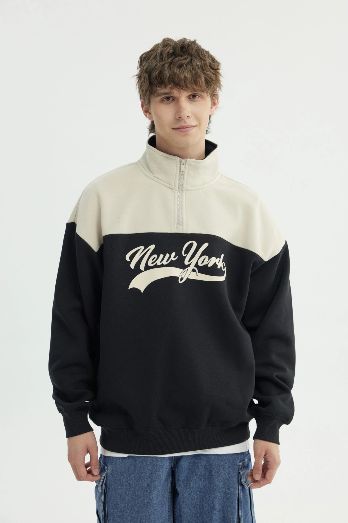 Polerón Hombre Oversize Negro