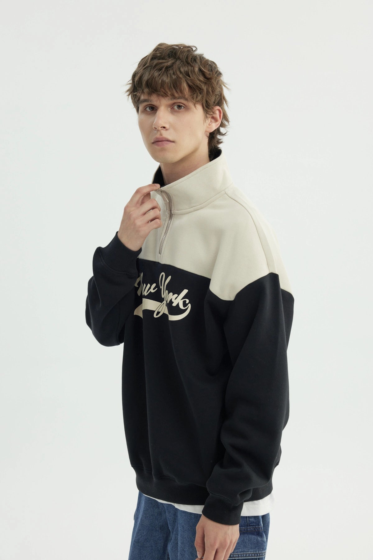 Polerón Hombre Oversize Negro