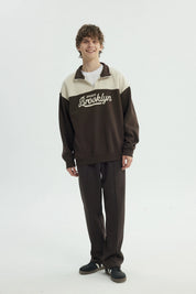 Polerón Hombre Oversize Marron