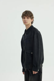 Chaqueta Hombre Oversize Negro