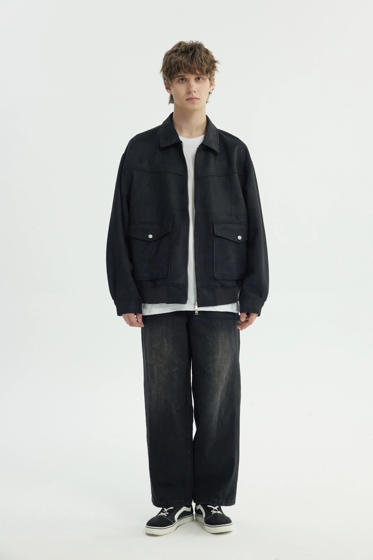 Chaqueta Hombre Oversize Negro