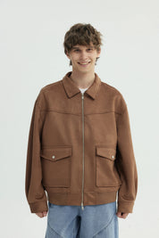 Chaqueta Hombre Oversize Camel