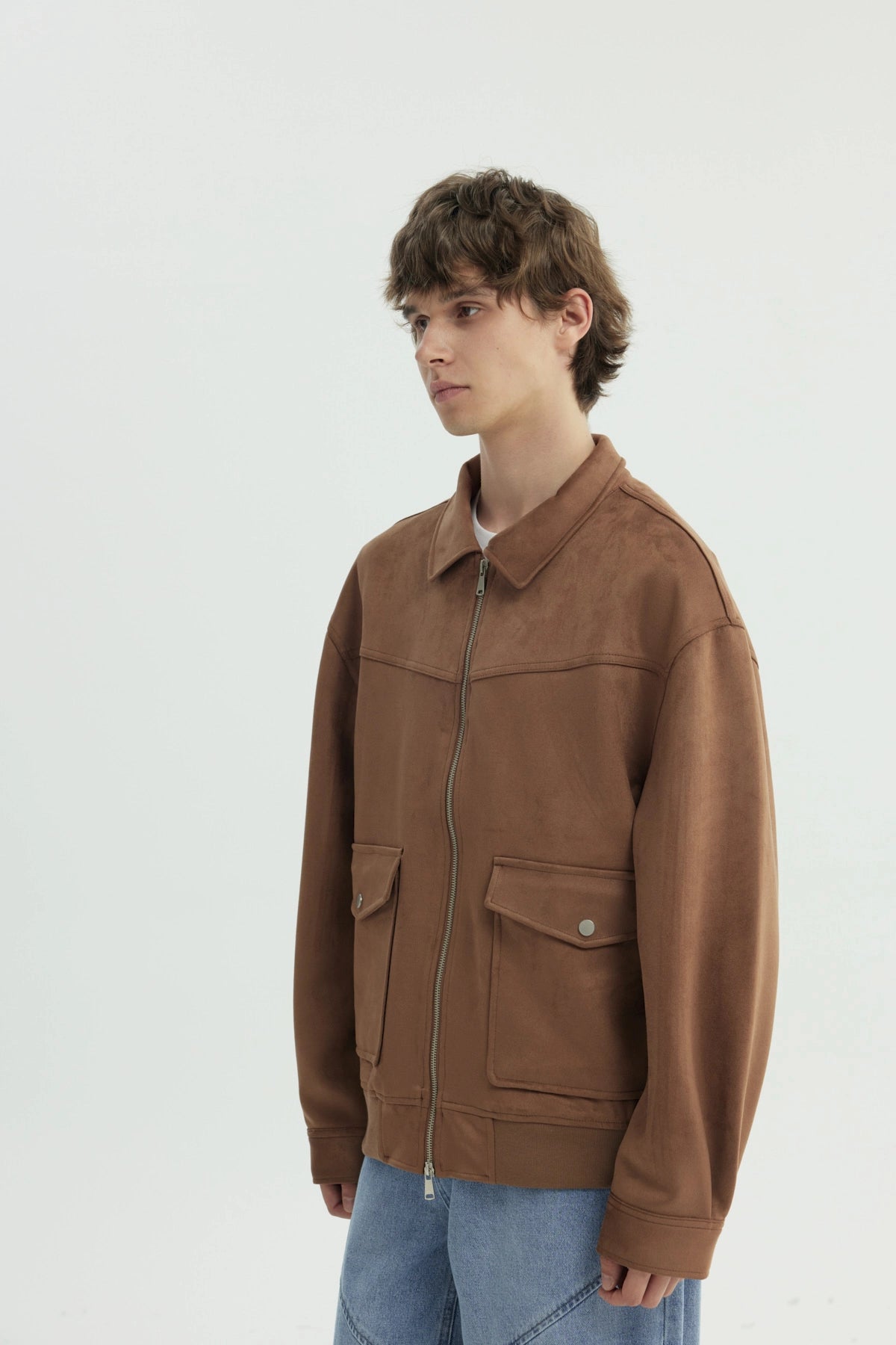 Chaqueta Hombre Oversize Camel