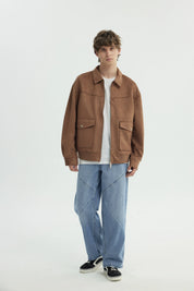 Chaqueta Hombre Oversize Camel
