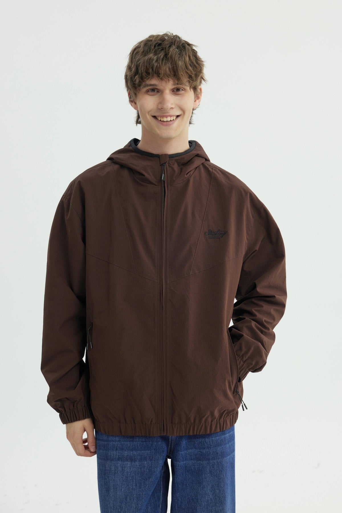 Chaqueta Hombre Regular Café