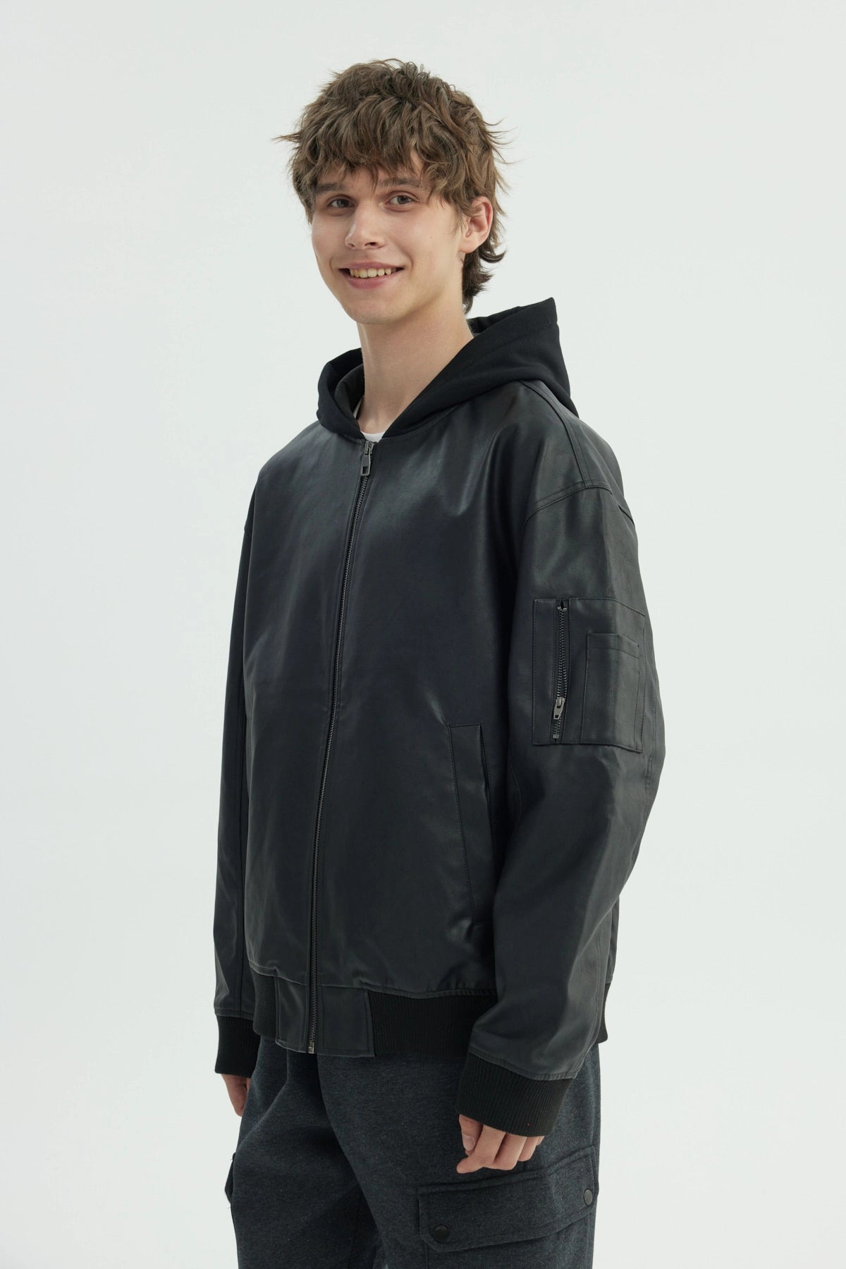 Chaqueta Hombre Oversize Negro
