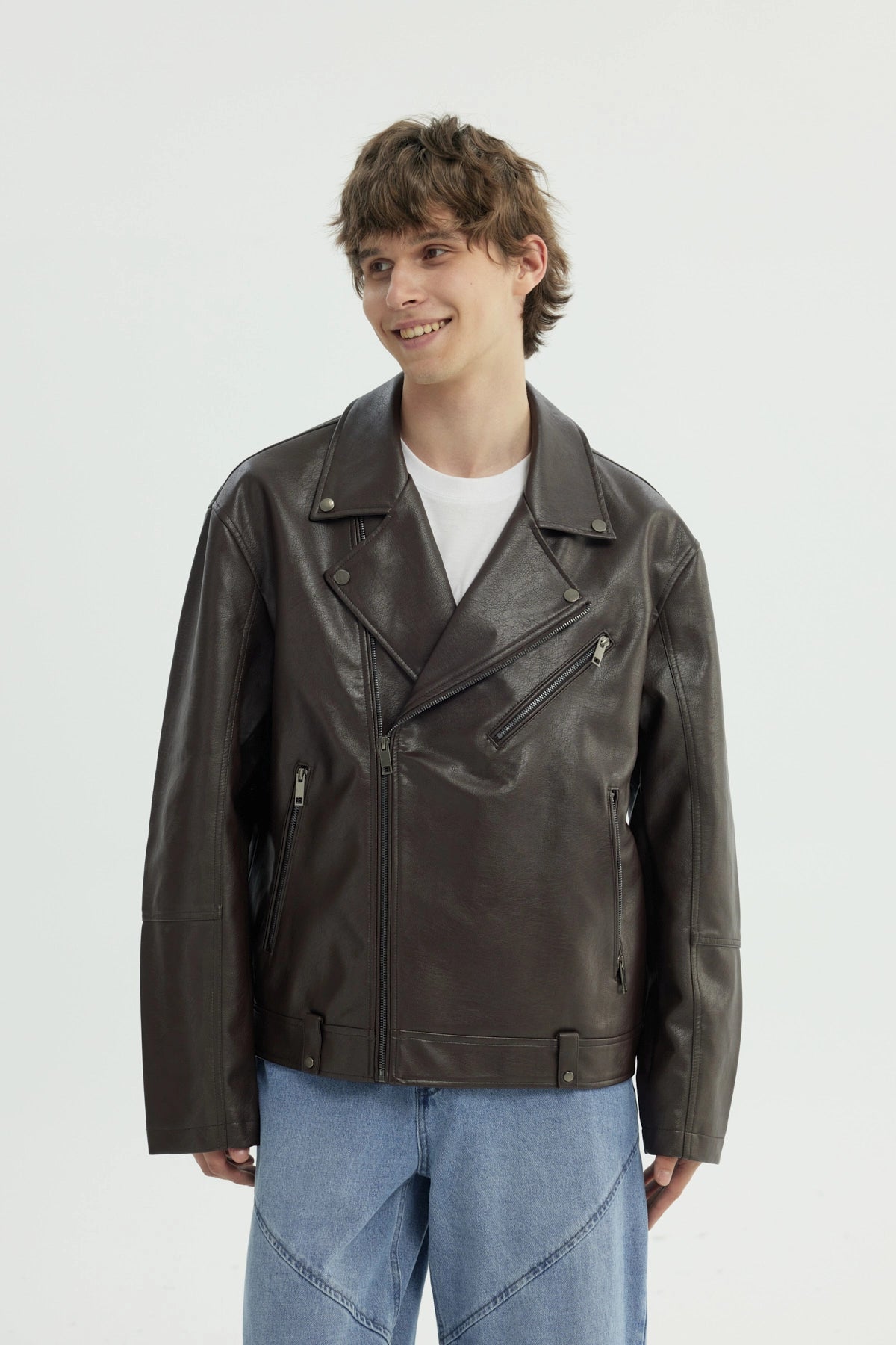 Chaqueta Hombre Oversize Chocolate