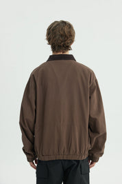 Chaqueta Hombre Classic Cuello Camisero Marron