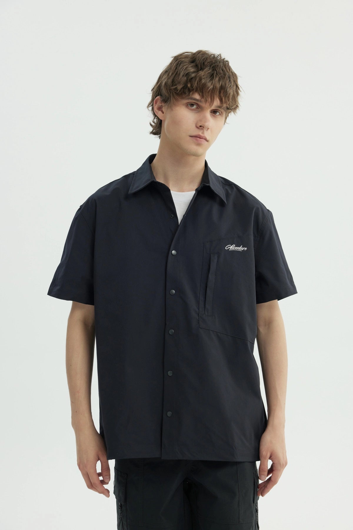 Camisa Hombre Oversize Negro
