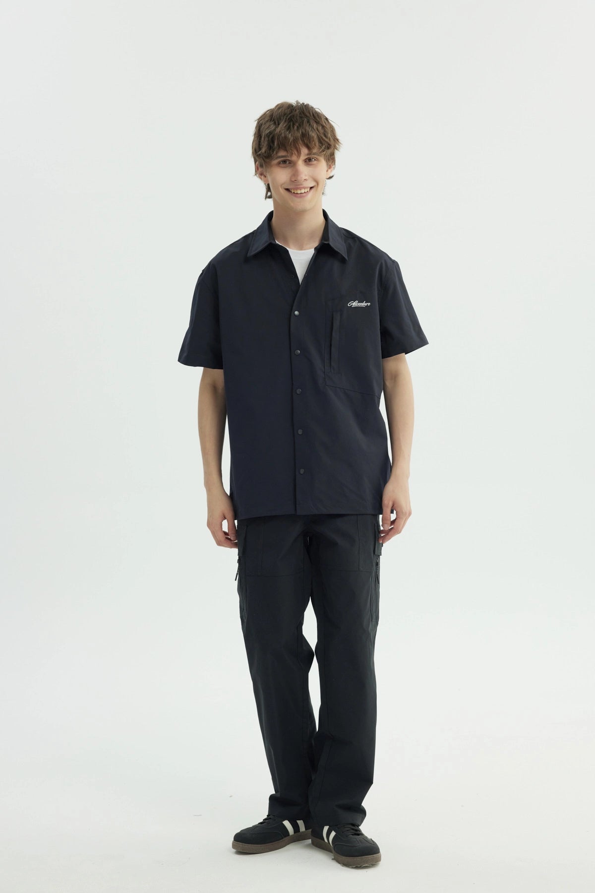 Camisa Hombre Oversize Negro