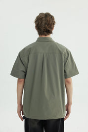 Camisa Hombre Oversize Verde Militar