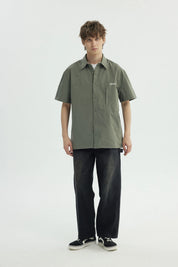 Camisa Hombre Oversize Verde Militar