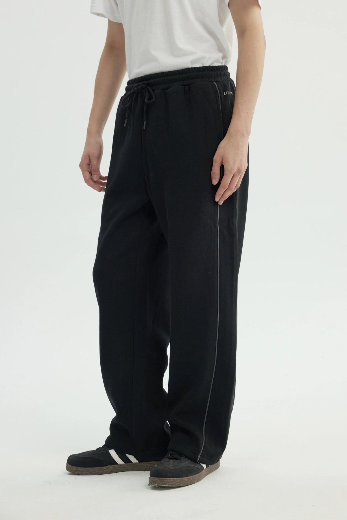 Pantalón Buzo Hombre Amplio Negro