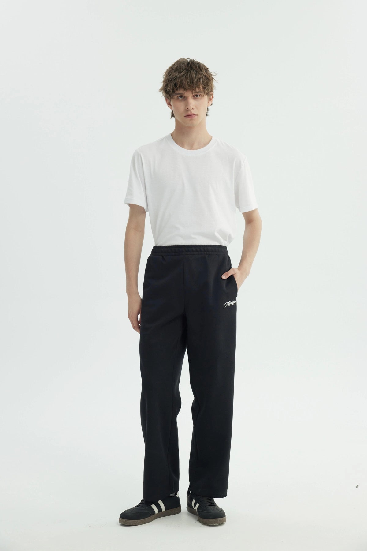 Pantalón Buzo Hombre Amplio Negro