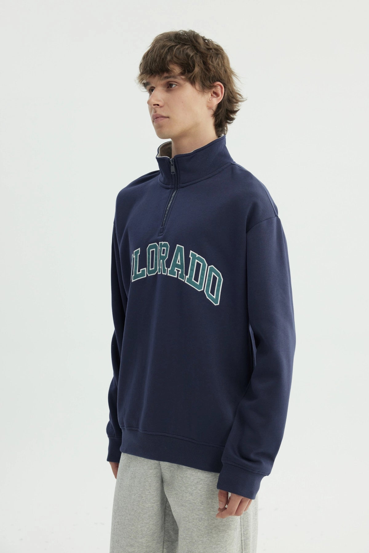 Polerón Hombre Oversize Azul