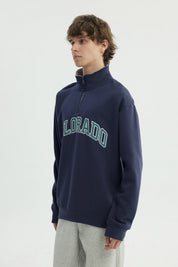 Polerón Hombre Oversize Azul