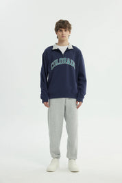 Polerón Hombre Oversize Azul