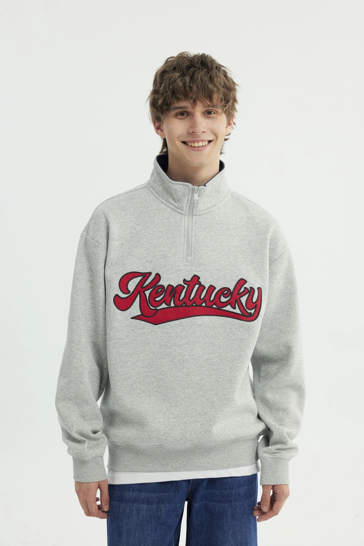 Polerón Hombre Oversize Gris Melange