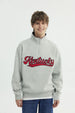 Polerón Hombre Oversize Gris Melange
